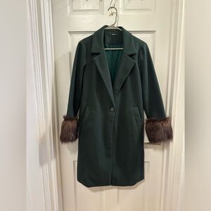Shein green coat